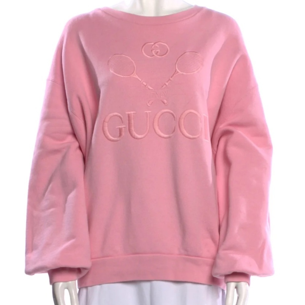 ❌SOLD❌Gucci Logo Crewneck Sweatshirt Pink